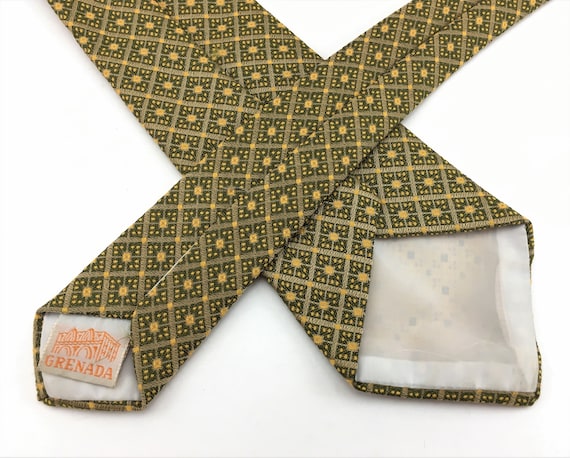 1960s Knit Polyester Tie Mad Men Era Narrow Mid C… - image 6