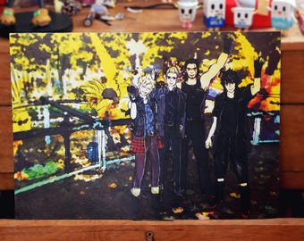 Impressão A5 dos Chocobros de FFXV