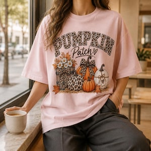 Leopard Pumpkin Patch PNG, Farm Fresh Fall Design (Digital Download)