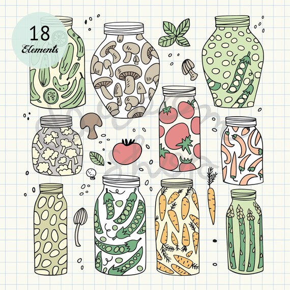 Canned Vegetables Clipart