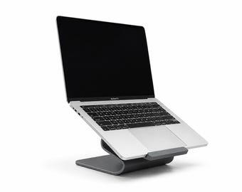 Soporte para MacBook Pro y Air - Elevador minimalista de resistente para mejorar la postura y reducir la tensión cervical y de hombros
