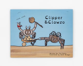 Clipper & Clawzo. Childrens book about bubbler crabs. Kids book. Gift for children. Nautical book. Crab book. Cute kids book.