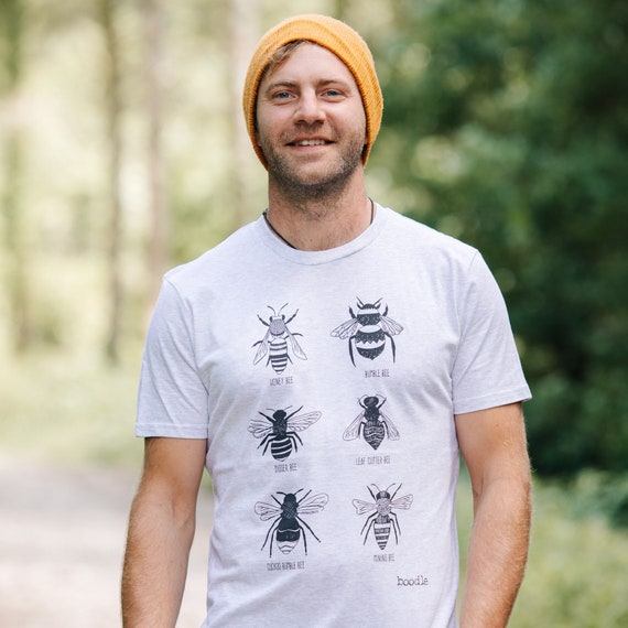 T shirt abeille v tements pour hommes bio t shirt homme
