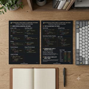Python-Spickzettel für Programmier-Interviews | LeetCode-Lernleitfaden für Datenstrukturen und Algorithmen | PDF-Referenz für Informatikstudenten Bild 2