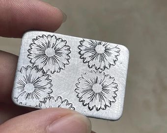 Metal Design Stamp,Floral Botanical Design, Jewelry Making Tools,Pattern 24