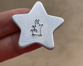 rabbit, cute rock music bunny, Metal Design Stamp，jewelry stamps, jewelry making tools, leather stamp, metal punch, craft tool，