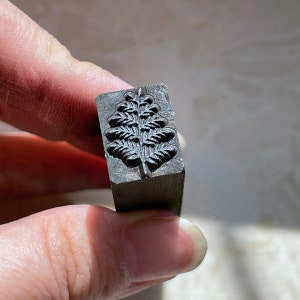 fern metal stamp---Metal Design Stamp， Supplies for Hand Stamped DIY, Jewelry Making