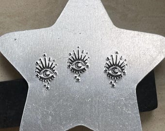 Moon Eye Metal Stamp, Die Steel Hand Punch, Original Art Pattern
