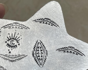 Navajo Triangle Border Metal Stamp, Die Steel Hand Punch, Original Art Pattern, SKU #3