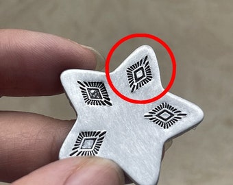 Custom Metal Stamp, Southwest Tribal Design, Jewelry Making Tool, Pattern 68