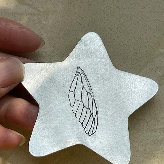 Wing Metal Stamp---decorative Stamps--metal Design Stamp, Supplies