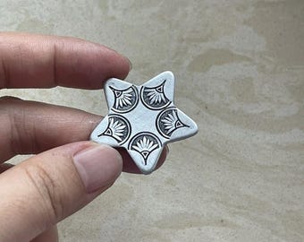 Navajo Fan Metal Stamp, Die Steel Hand Punch, Original Art Pattern, SKU #9