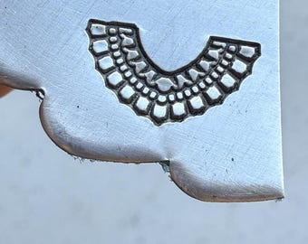 Sello de metal para la fabricación de joyas, mandala minimalista bohemio, patrón 318