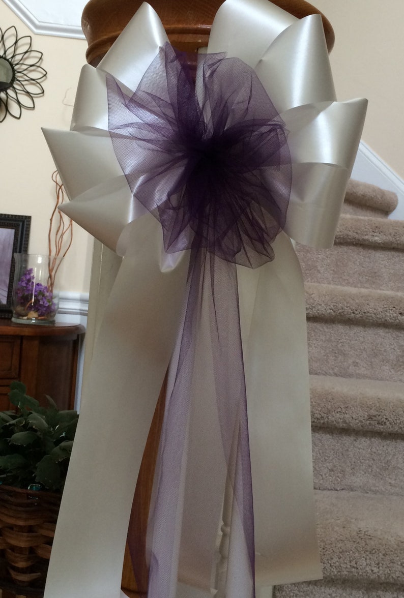 Chose Color Add Your Flower White Or Ivory Stair Pew Chair Etsy
