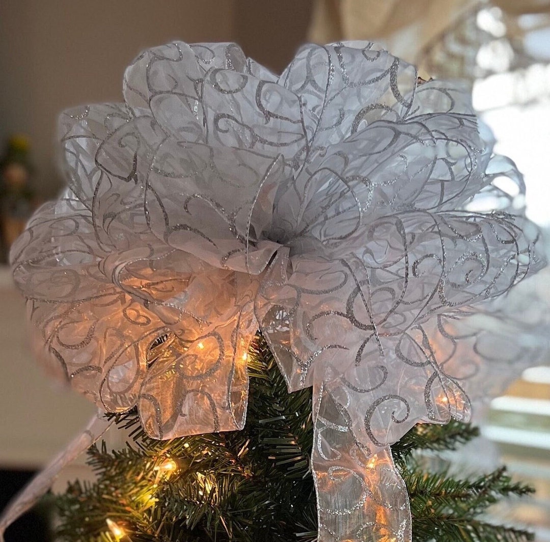 Large 13 Silver Tree Topper 24 to 36 Tails 3 Etsy