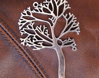 3 pendants tree in antique silver, 69mm x 41mm