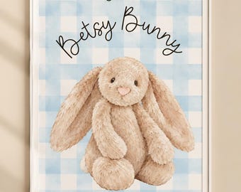 Stampa personalizzata con l'illustrazione del giocattolo preferito dei bambini / Decorazione murale personalizzata / Arredamento per la cameretta dei bambini