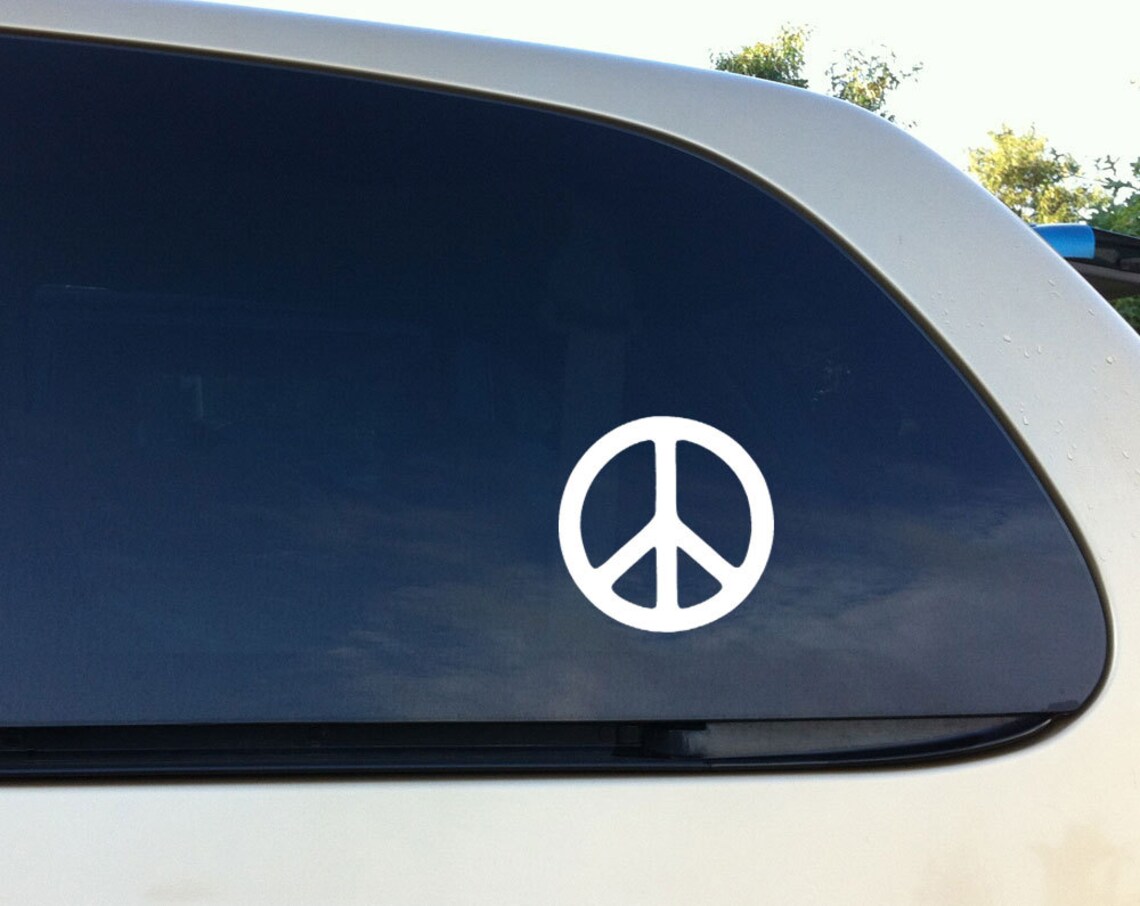Peace Sign Car Decal Vinyl Wall Sticker Set of 2 - Etsy