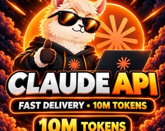 Claude API-Guthaben – 10 Mio. Token – Digitale Bereitstellung – KI-Entwicklerzugang