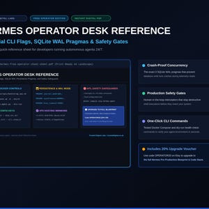 Autonomous AI Agent Operator Cheat Sheet | SQLite WAL Concurrency Pragmas, Docker CLI & Safety Safeguards Desk Reference
