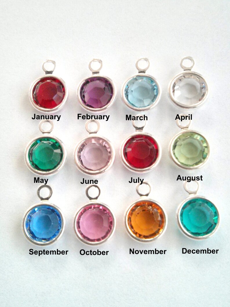 swarovski crystal birthstone rings