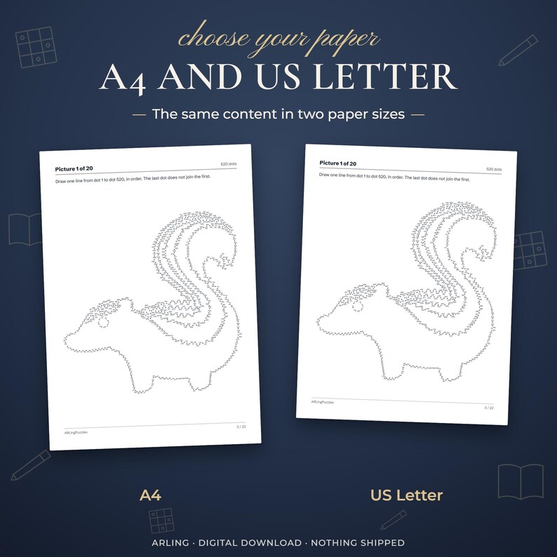 A4 and US Letter. The same content in two paper sizes. A4. US Letter.