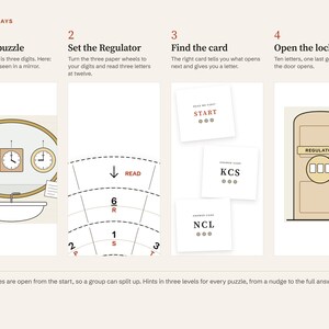 The Clockmaker’s Workshop: Printable Escape Room Game for Adults, 1 to 4 Players, 10 Paper Puzzles, Date Night or Game Night PDF