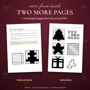 Two more pages. Unchanged pages from the actual PDF. Instructions. Solutions.
