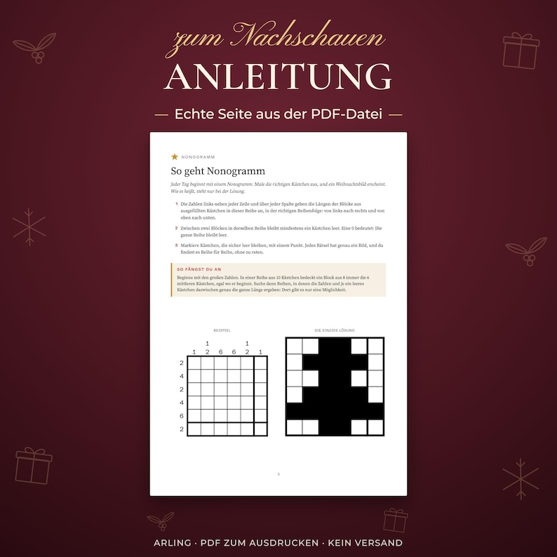 Anleitung. Echte Seite aus der PDF-Datei.