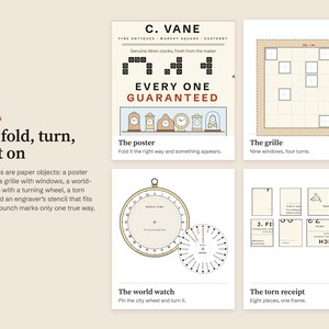 The Clockmaker’s Workshop: Printable Escape Room Game for Adults, 1 to 4 Players, 10 Paper Puzzles, Date Night or Game Night PDF