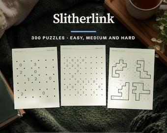 Kindle Scribe Slitherlink Puzzle Book, 300 Grids with Solutions, E-ink PDF