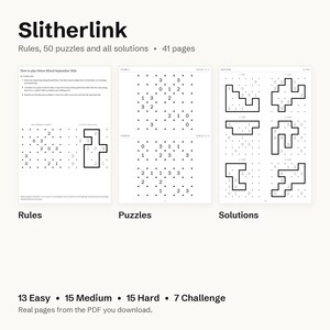 200 Printable Logic Puzzles: Hashi, Kakuro, Nonogram, Slitherlink PDF Bundle with Solutions