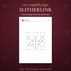 Slitherlink. Actual page from the download.