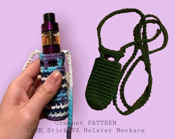 Vape SMOK Stick V8 Necklace Leash Holder CROCHET PATTERN