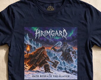 Barbarian Shirt, Frost Giant Heavy Metal Album Cover Art, Vintage Dark Fantasy Graphic Tee