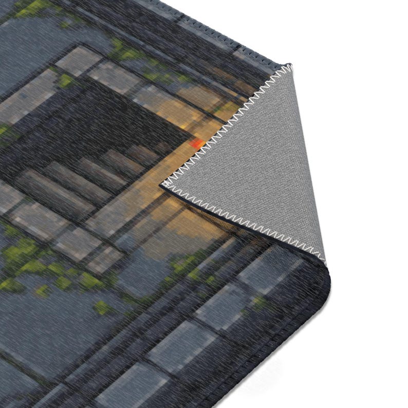 Gamingmat, vloer met pixelkunst van bovenaf gezien, kerkerontwerp, decoratie voor fantasy RPG-gamekamer afbeelding 6