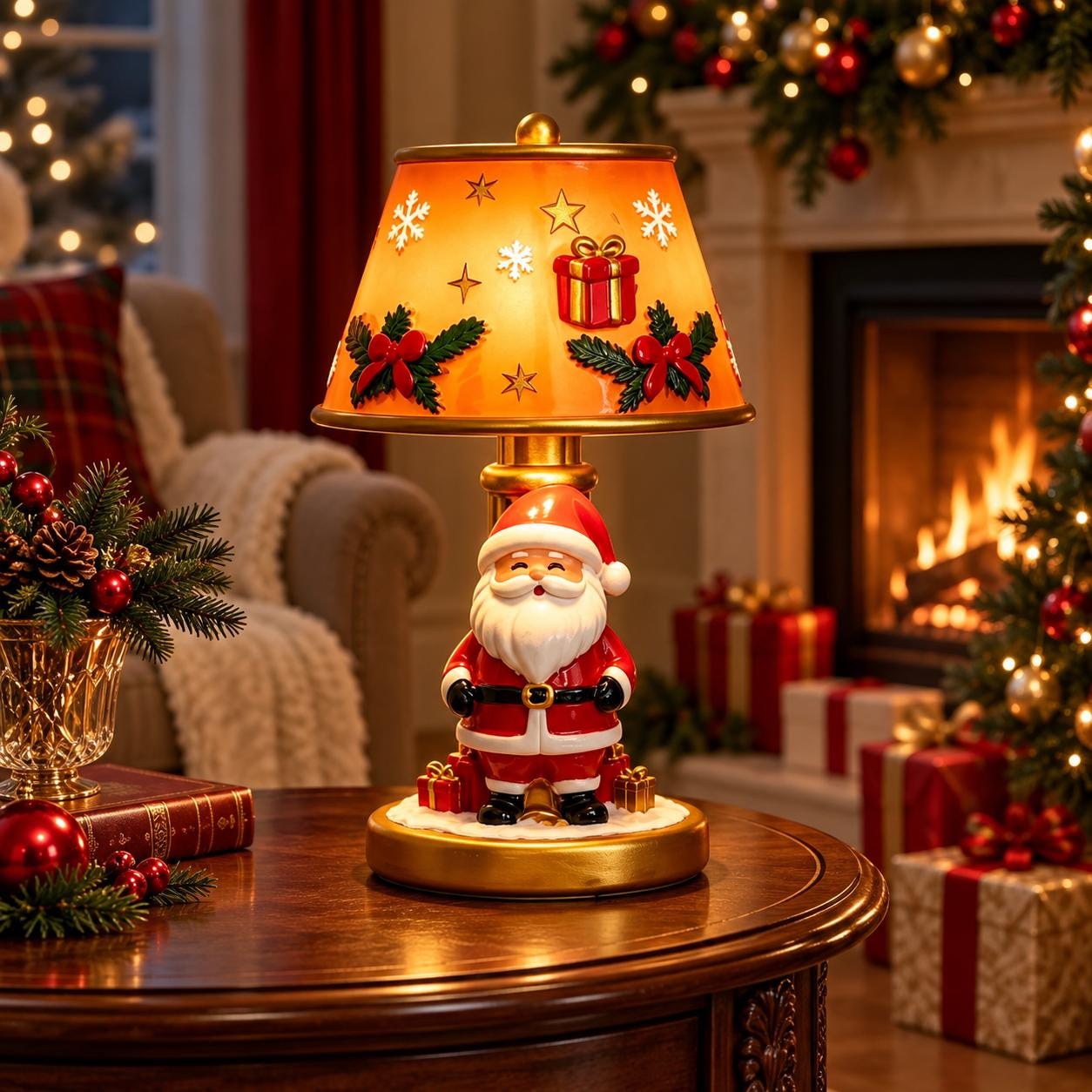 Vintage Santa Light - Etsy