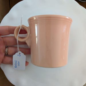 Fiestaware Mug Rose O Ring Handle HLC Made in USA loop