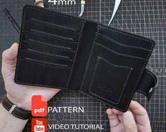 Patroon voor een leren paspoortportemonnee (PDF + videotutorial)