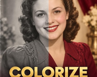 Colorize Old Black & White Photo – Natural Photo Restoration