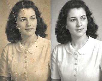 Memorial Photo Restoration – Restore a Loved One's Old Photograph