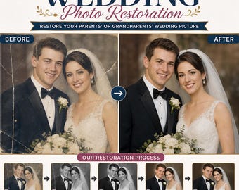 Wedding Photo Restoration – Restore Your Parents' or Grandparents' Wedding Picture