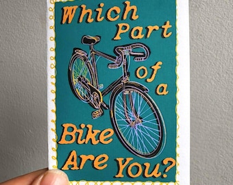 Which Part of a Bike Are You? Zine | Mini-Zine