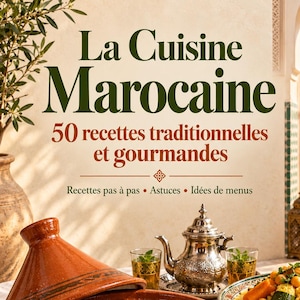 Marokańska książka kucharska w formacie PDF, e-book 50 tradycyjnych przepisów, tajine, kuskus, ciastka, autentyczne przepisy marokańskie