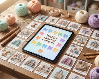 The Ultimate 1000+ Crochet Pattern Mega Bundle | Amigurumi, Bags, Blankets, Cozy Aesthetic PDF Patterns | Instant Digital Download