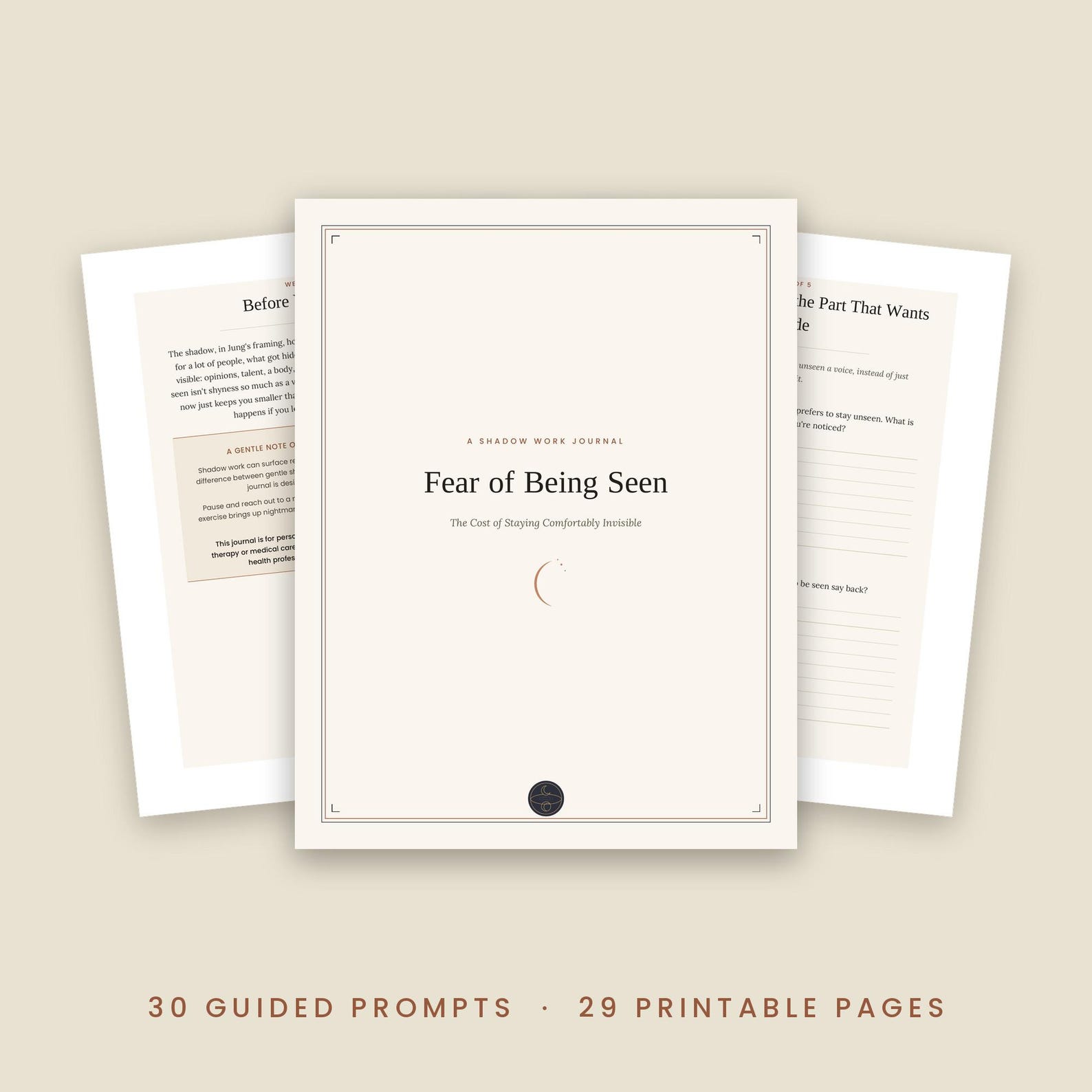 Work Done Report.pdf Shadow Work Journal for Fear of Being Seen, Visibility & Confidence ...