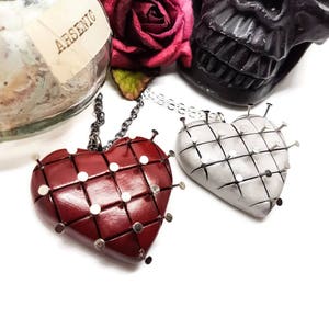 Hellraiser necklace, gothic horror valentine, pinhead, cenobites