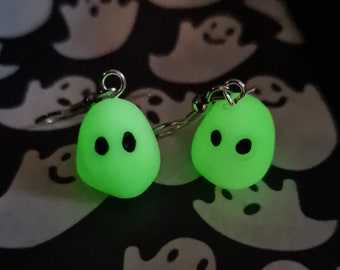 Ghost earrings glow in the dark Halloween jewellery