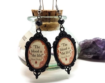Bram Stokers Dracula Halloween The Blood is the Life earrings