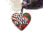 Freddy Krueger, Nightmare on Elm Street necklace, Slasher Movie, horror movie, Horror Heart Necklace